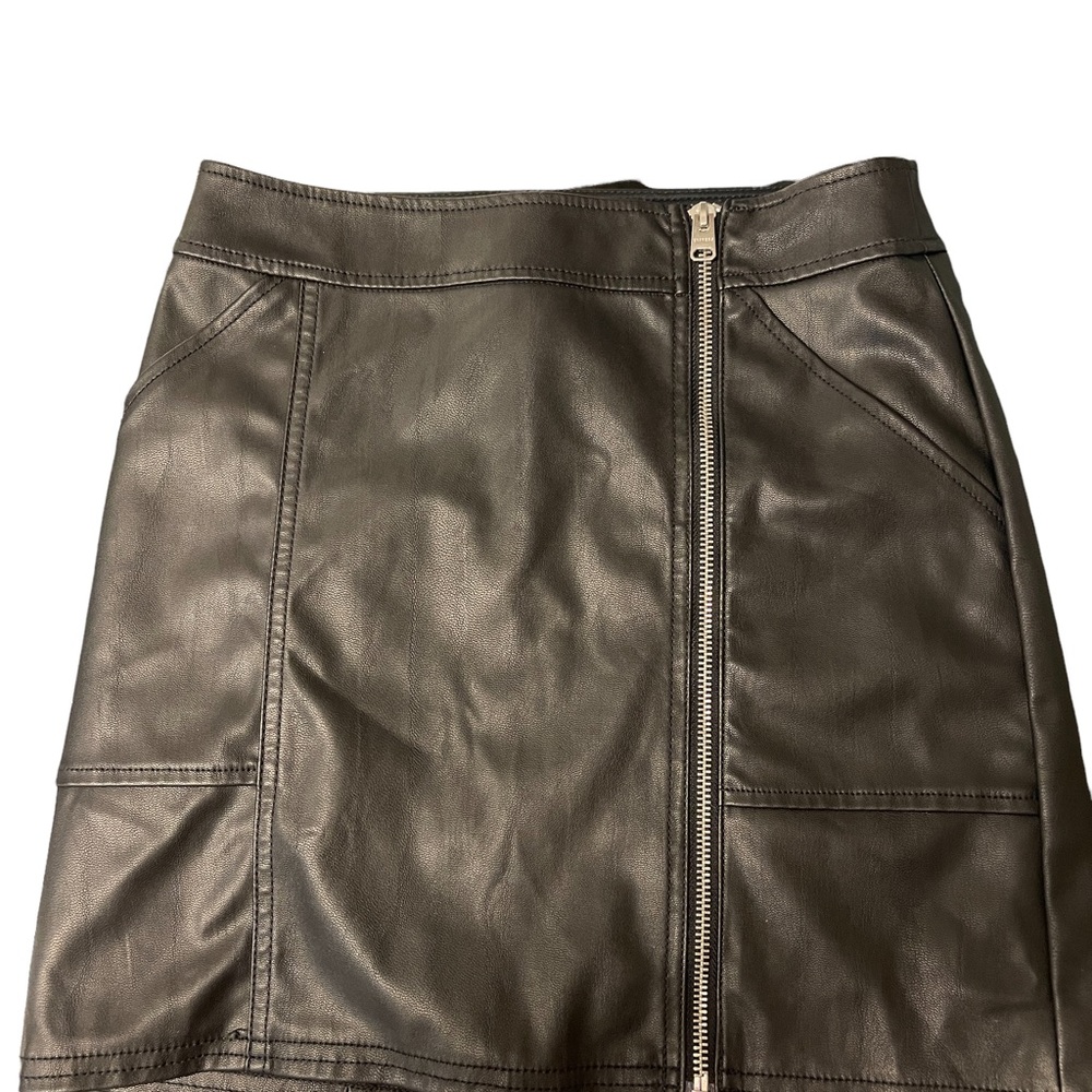 Express Faux Leather Mini Skirt